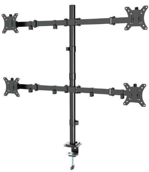 купить Аксессуар для ПК Gembird MA-D4-01 Arm for 4 monitors 13”-32” (rotate, tilt, swivel), black в Кишинёве 