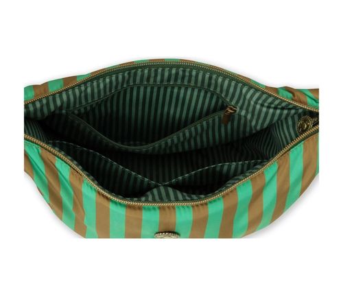 купить Сумка плечевая Pip Studio 51.273.434 Freya Half Moon Cross Body Bag Stripe Green 34x10x16cm в Кишинёве 