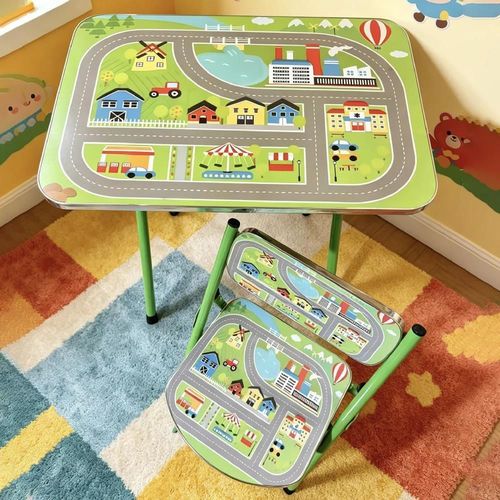 cumpără Set de mobilier pentru copii Richi (897211) Masa cu scaun Orășel, 60x40cm în Chișinău 