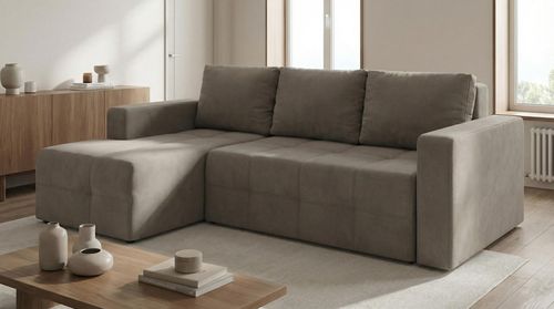 cumpără Canapea Sofyno TWIST canapea de colț extensibilă L (Viva 14 Gri) în Chișinău 