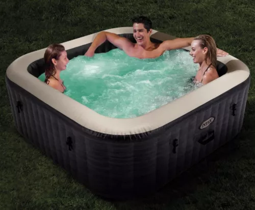 cumpără Piscină cu jacuzzi Intex 28452 Jacuzzi SPA gonflabil PureSpa Greystone Deluxe 239×239×71, 1098L, 6 persoane în Chișinău 