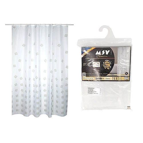 купить Занавеска для ванной MSV 49916 Thika 180X200cm, MSV Premium в Кишинёве 