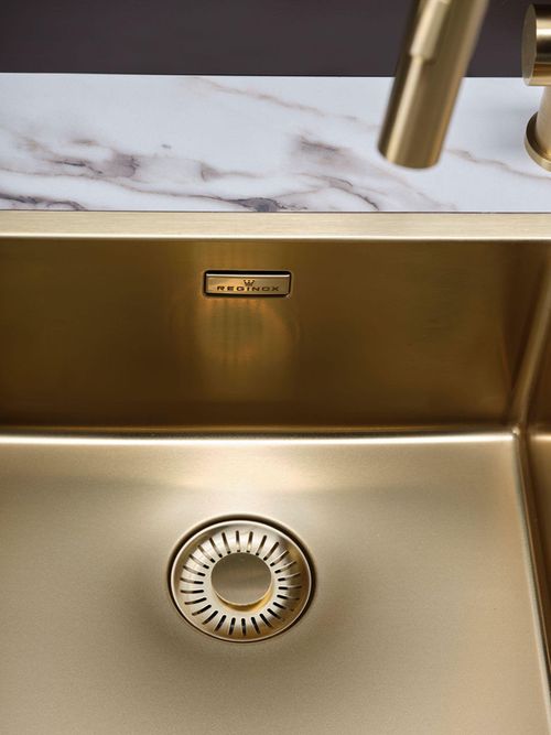 cumpără Accesoriu pentru chiuvete de bucătărie Reginox R39281 Strainer R1182 Gold II în Chișinău 