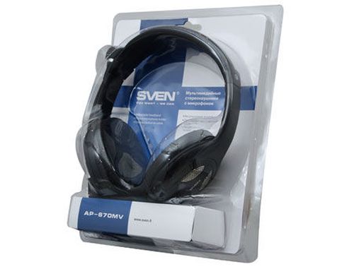 купить SVEN AP-670MV Headphones with microphone, Headset: 20-20,000 Hz, 105dB, 32Ohm, Microphone: 30-16,000 Hz, 2.5m (casti cu microfon/наушники с микрофоном) в Кишинёве 