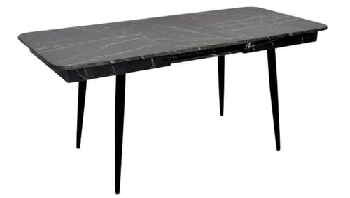 cumpără Masă Evelin di Costacurta DT-432-3R B, 120(165)х75х76см, Каркас/Опоры: Металл Черный în Chișinău 