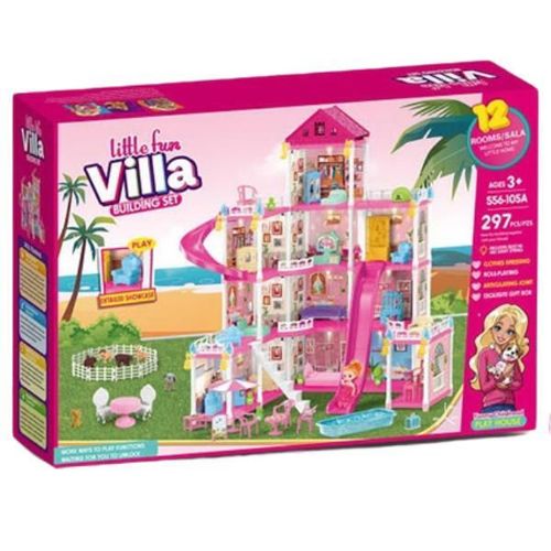 cumpără Căsuță pentru păpuși Essa 556-105A Vila Mică + accesorii, 297elem în Chișinău 