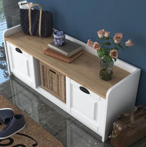 cumpără Raft pentru încălțăminte Trendy P2, 1808, Nuc 120x40x40cm în Chișinău 