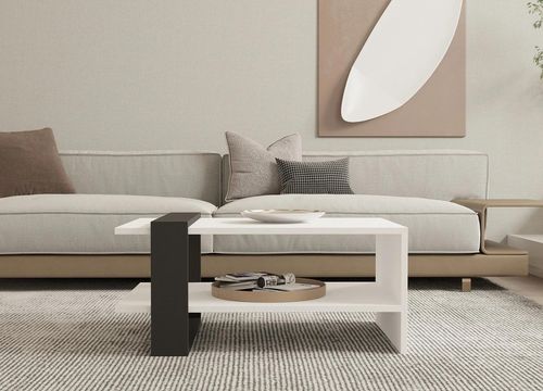 купить Журнальный столик Hanah Home Funda Anthracite White в Кишинёве 