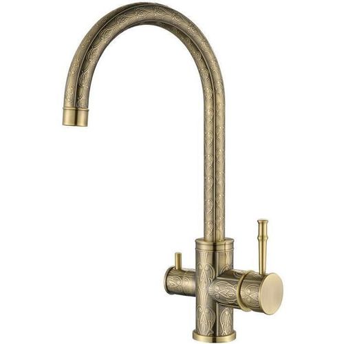 купить Смеситель кухонный Helika-AquaSanita 2963-311 PREMIUM DECOR Decor Old Brass в Кишинёве 