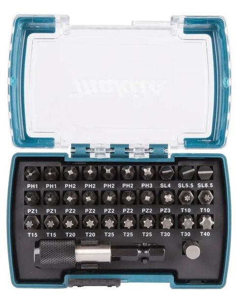 купить Набор головок, бит, насадок Makita D-74762 Set 32 capete insurubare cu suport в Кишинёве 