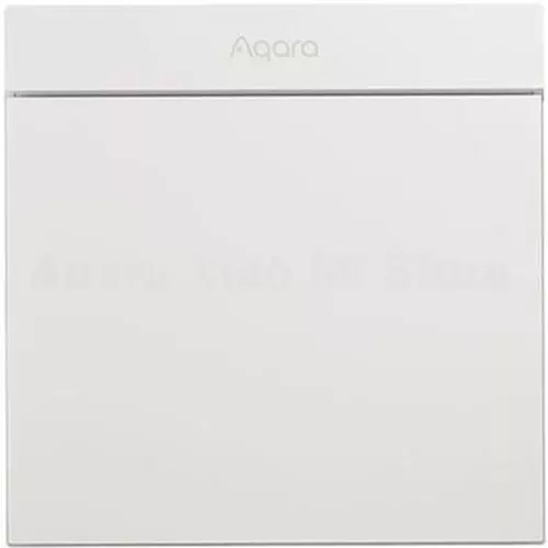 купить Выключатель электрический Aqara by Xiaomi ZNQBKG24LM White H1M - 1 клавиша (c нулём) квадратный подрозетник в Кишинёве 