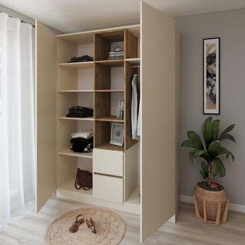 купить Шкаф Smartex (15847) N14 160cm Ivory+St.Inchis в Кишинёве 