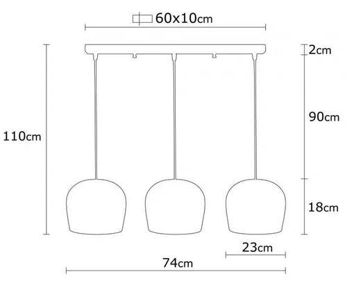 купить Люстра Trendy Berceste-N-1410, 74x100x74cm в Кишинёве 