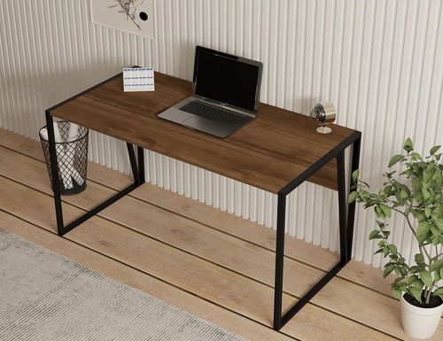 cumpără Masă de birou Trendy Kemer, NucNegru, 140x74x70cm în Chișinău 