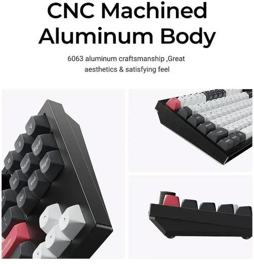 купить Клавиатура Keychron Q3 HE QMK Wireless Custom Full-Metal Mechanical Keyboard (Q3H-P1), Shell White в Кишинёве 