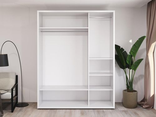 купить Шкаф Bayro Murano 1800x2300x600 белый, купе в Кишинёве 