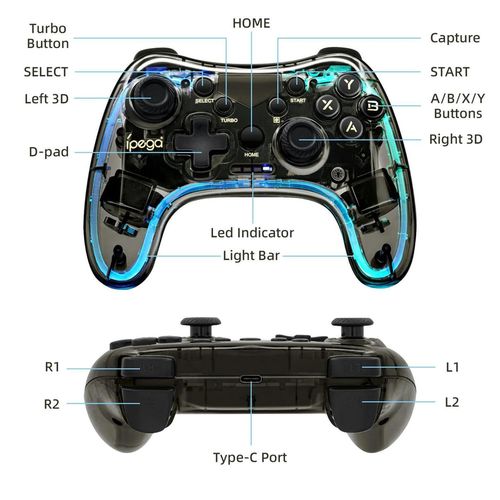 купить Джойстик для компьютерных игр Helmet PG-9228 Ipega Game Controller Black в Кишинёве 