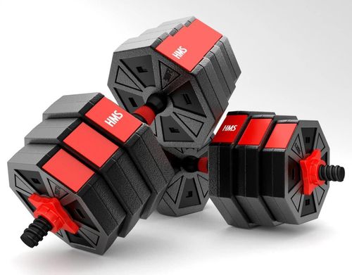 купить Гантель HMS 5512 Set gantere si bare 20kg SGC20 (17-57-030) в Кишинёве 