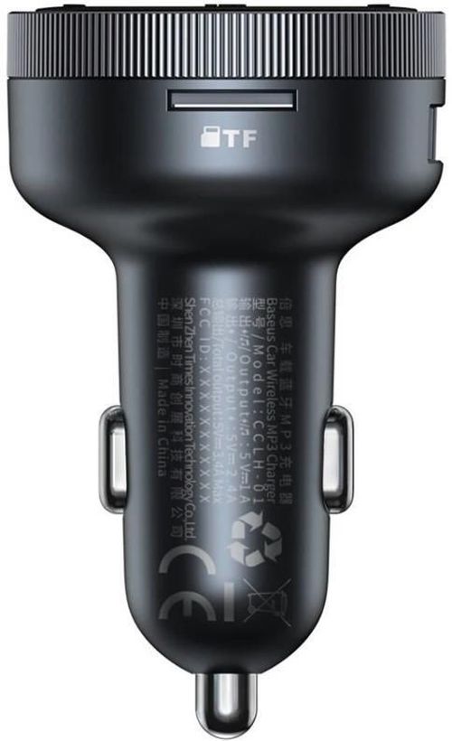купить Зарядное устройство для автомобиля Baseus CCLH-01 Wireless MP3 Charger Enjoy, Black в Кишинёве 