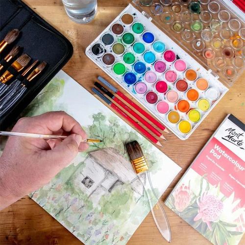 купить Набор для творчества Mont Marte BMHS0068 Set pensule acuarela in penar Signature, 11buc в Кишинёве 