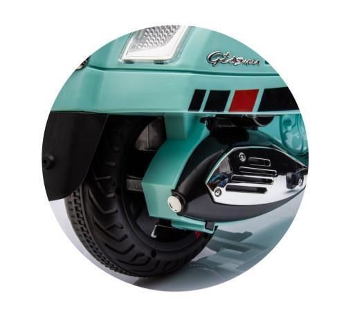купить Электромобиль Chipolino ELMVE0251TG Мотоцикл Vespa GTS Super teal green в Кишинёве 