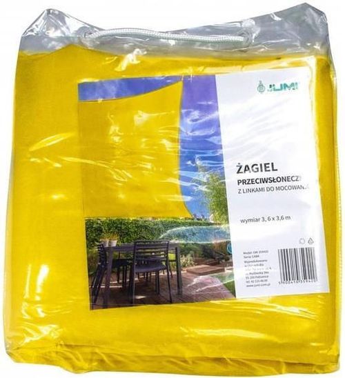 cumpără Umbră pentru grădină Jumi OM-631465 Pinza de umbra triunghiulara (galben) 3.6x3.6x3.6m în Chișinău 