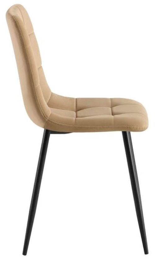 купить Стул Interdepo TED new, Dark Beige Velvet 20A17BLK-05 в Кишинёве 