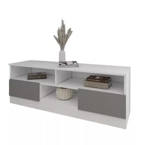 cumpără Comodă TV Smartex (16317) Т6 100cm TV Alb+Grafit în Chișinău 