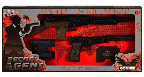 купить Игрушечное оружие Gonher 239/6 Set 239/6 Secret agent (8 gloante), 44061 в Кишинёве 