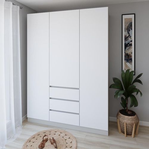 cumpără Dulap Smartex (15915) N16 180cm Alb+Kashemir în Chișinău 