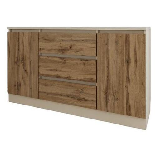 cumpără Comodă Smartex (16193) Т4 100cm Ivory+Stejar Inchis în Chișinău 