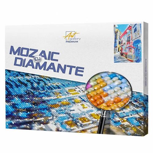 купить Картина по номерам Art Gallery GA84329 Mozaic cu diamante 40x50cm Casute multicolore в Кишинёве 