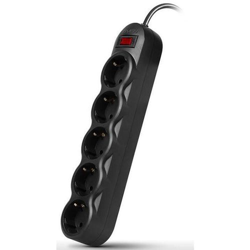купить Фильтр электрический Sven SF-05L, 5 Sockets, 1.8m, Black в Кишинёве 