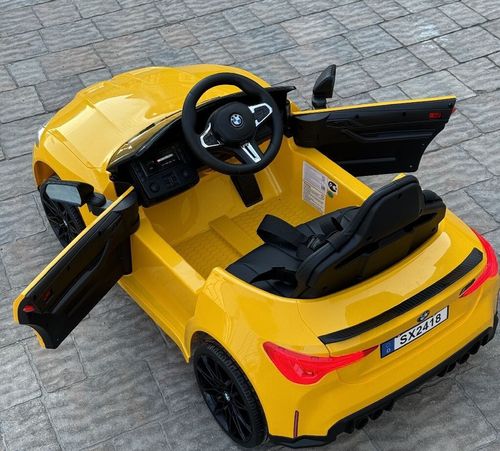 cumpără Mașină electrică pentru copii Golden Baby SX2418 BMW M4, 12V7AH, 2x35W, galbena, GB2312 în Chișinău 