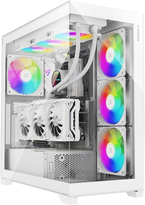 купить Корпус для ПК Xilence X818.W.ARGB Xilent White Gleam, ATX Case, without PSU в Кишинёве 