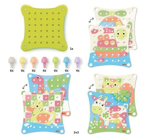 купить Игрушка Quercetti 82272 Jumbo Peggy Evo в Кишинёве 