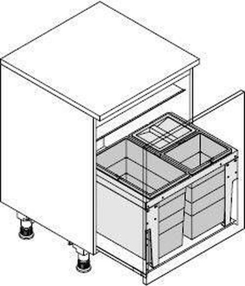 cumpără Feronerie pentru mobilă Hailo 3631691 Triple XL 600 28/13/13/D în Chișinău 