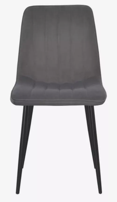 купить Комплект стол и стулья Evelin di Costacurta cтол DT-404-6B + 3 стула YTC-078B Bluvel-14 (Dark grey) в Кишинёве 