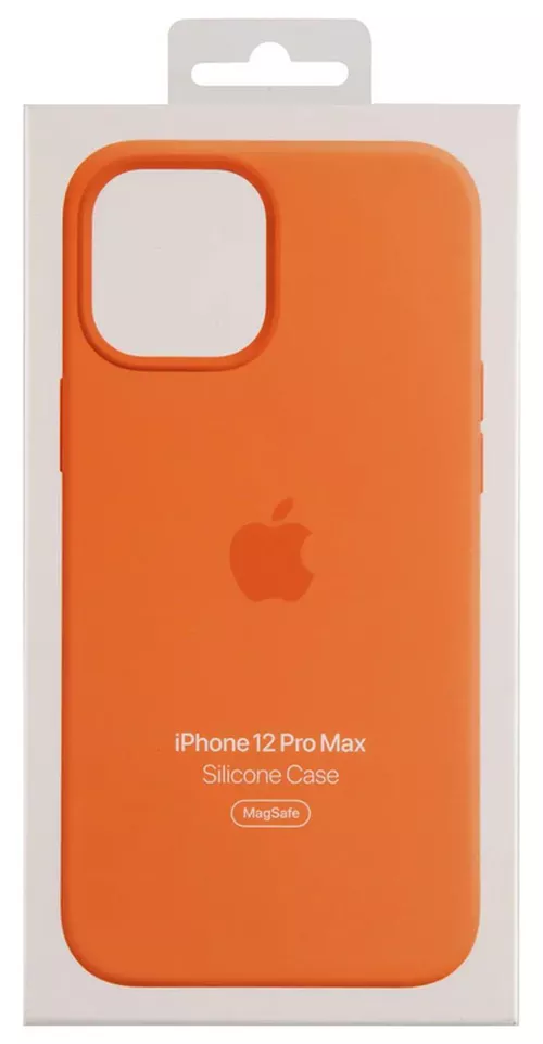 cumpără Husă pentru smartphone Apple iPhone 12 Pro Max Silicone Case with MagSafe Kumquat MHL83 în Chișinău 