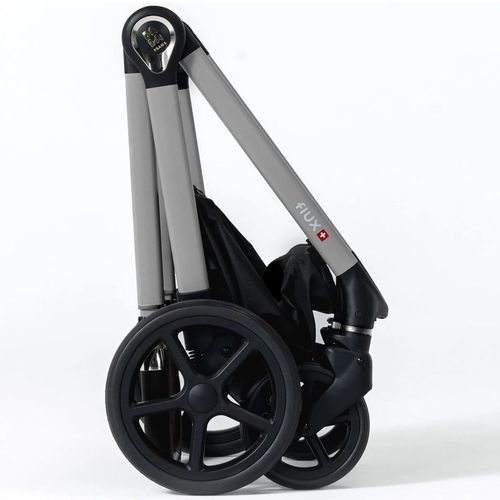 купить Детская коляска DadaPrams Carucior 2in1 Flux Black + Adaptoare в Кишинёве 