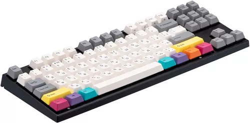 купить Клавиатура Varmilo VEM87 CMYK 87Key, EC V2 Rose, EN/UKR, White Led, Black в Кишинёве 