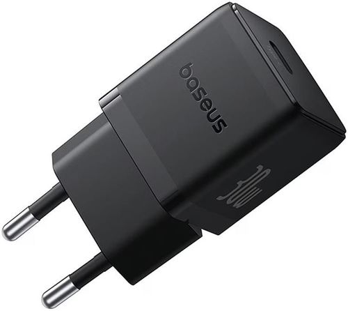 купить Зарядное устройство сетевое Baseus P10111605113-00 GaN 1*Type-C 30W, Palm Series, Cluster Black в Кишинёве 