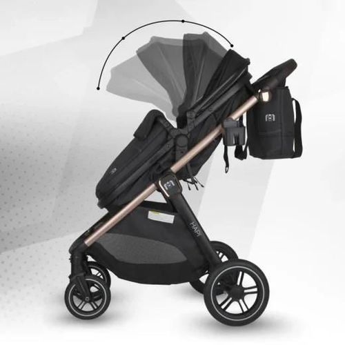 cumpără Сărucior pentru copii Coccolle Hapi Soley H2003 Carucior 3/1, Jet Black în Chișinău 