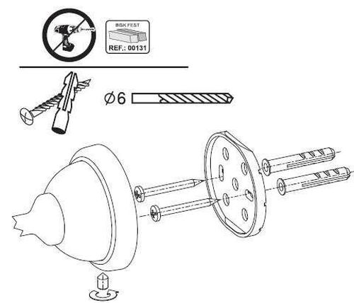 cumpără Cârlig baie Bisk 06911 Cuier cu 2 cirlige GRENADA BF în Chișinău 