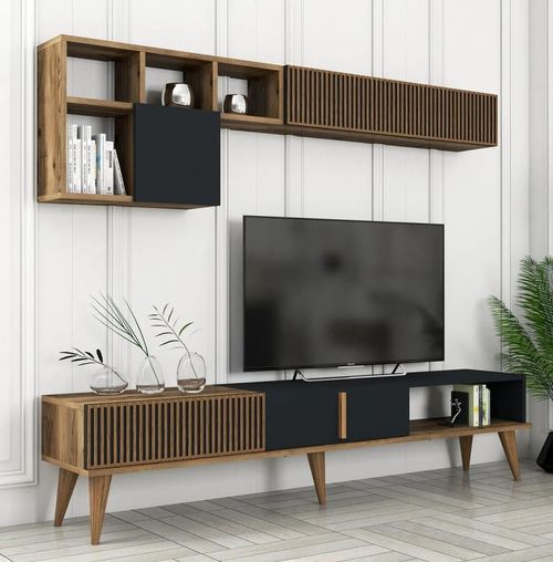 купить Стенка Trendy Milan TV, Nuc, Antracit в Кишинёве 