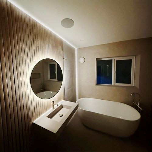 купить Колонки Hi-Fi LitheAudio 6.5" Bluetooth 5 IP44 Rated Bathroom Ceiling Speaker (Pair Master&Passive) (03211) в Кишинёве 