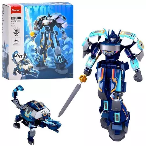 cumpără Set de construcție Sluban B1278 Robot Țestoasa neagră 2în1 (251 elem.) în Chișinău 