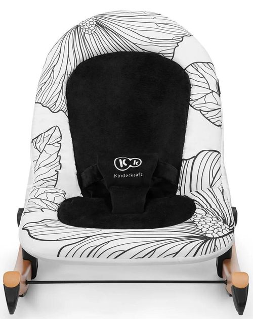 купить Детское кресло-качалка KinderKraft Finio KKBFINOBLK0000 black/white в Кишинёве 