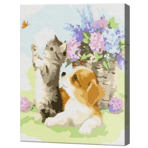 купить Картина по номерам Art Gallery EX7533 Jocul cu fluture 30x40cm Eco в Кишинёве 