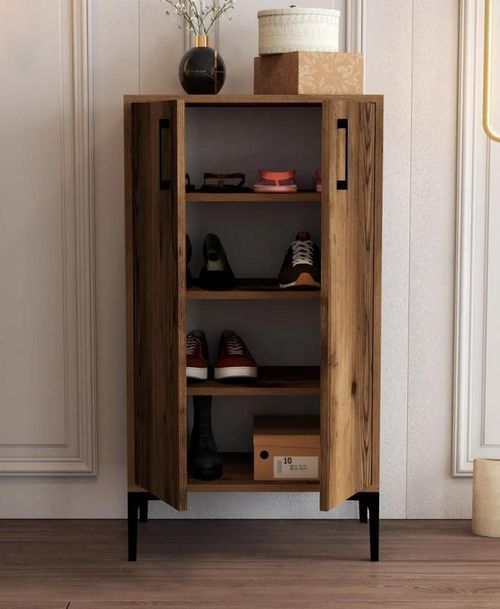 cumpără Raft pentru încălțăminte Trendy Prag, Nuc 60x111x35cm în Chișinău 